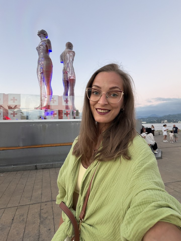 Redaktorka Lenka Filipová v Batumi